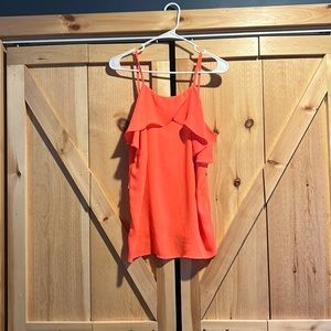 Neon Orange Bongo Tank Top EUC